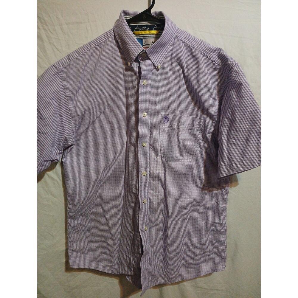 Wrangler George Strait Collection Mens Shirt Short Sleeve Button Up MED B23